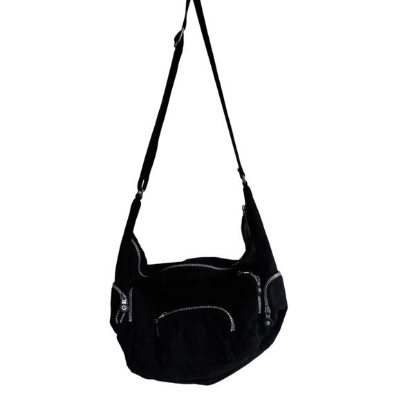 Kipling Europa black shoulder bag hobo bag satchel - Picture 1 of 12